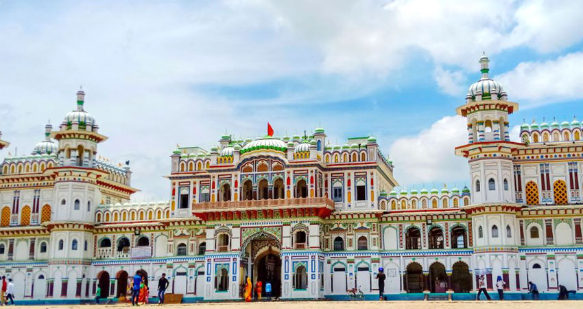Hindu temple with intricate architecture